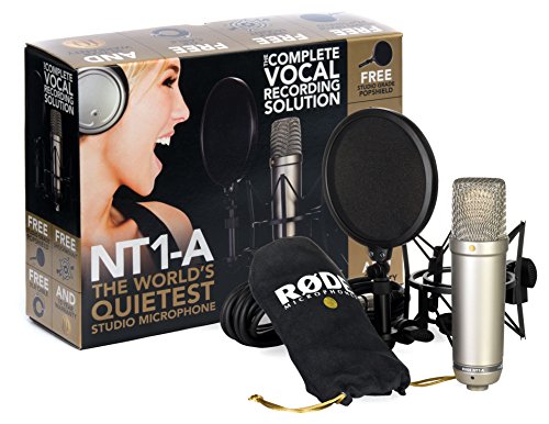 Rode NT1-A - Micrófono de Diafragma Grande para Estudios de Grabación, color Plateado Rode NT1-A - Micrófono de Diafragma Grande para Estudios de Grabación, color Plateado