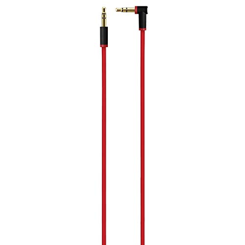 Rojo Cable de Conector de Audio de 3.5mm de reemplazo para usar con los auriculares Apple Beats By Dr. Dre Studio³ Studio² Studio inalámbrico | Solo³ Solo² Solo Wireless | Beats Pill 1/2 y Beats Pill+
