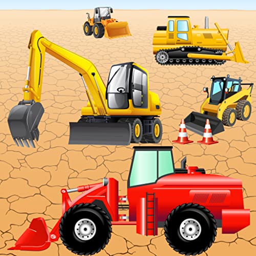 Rompecabezas con vehículos y excavadoras para bebés y niños: jugar con las máquinas de la construcción! Puzzle Juegos Educativos