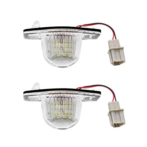 Safego Luz de matrícula LED para Coche Lámpara Número Placa Luces 3014 SMD 6000K Xenón Blanco para HON-DA Jazz Crosstour Odyssey Logo CR-V FR-V HR-V etc, 2 Piezas, 1 año de Garantía Safego Luz de matrícula LED para Coche Lámpara Número Placa Luces 3014 SMD 6000K Xenón Blanco para HON-DA Jazz Crosstour Odyssey Logo CR-V FR-V HR-V etc, 2 Piezas, 1 año de Garantía
