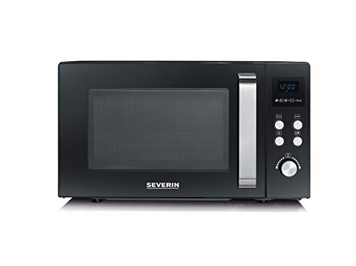 SEVERIN MW 7752 Microondas con Grill y Convección 3-en-1, 900 W, 25 litros, Negro