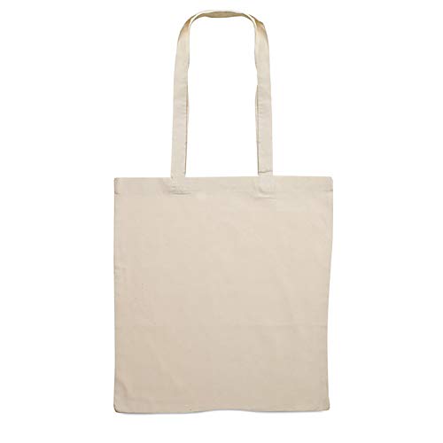 Siglo XXI Bolsa de Algodon Natural de 140 grs. con Asas largas para la Compra, Regalo Siglo XXI Bolsa de Algodon Natural de 140 grs. con Asas largas para la Compra, Regalo