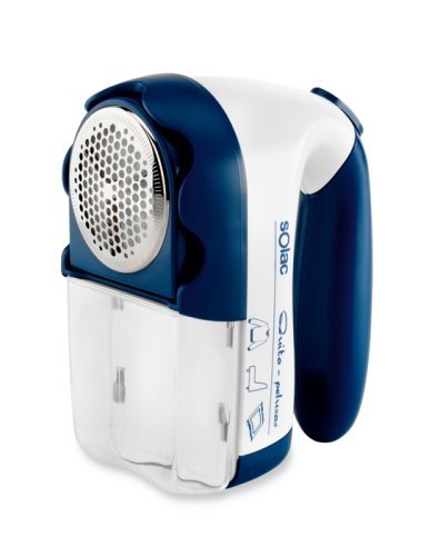 Solac H101 - Quitapelusas electrico o a pilas con cabezal de corte con diámetro amplio, 3 niveles de apurado, deposito extraíble Solac H101 - Quitapelusas electrico o a pilas con cabezal de corte con diámetro amplio, 3 niveles de apurado, deposito extraíble
