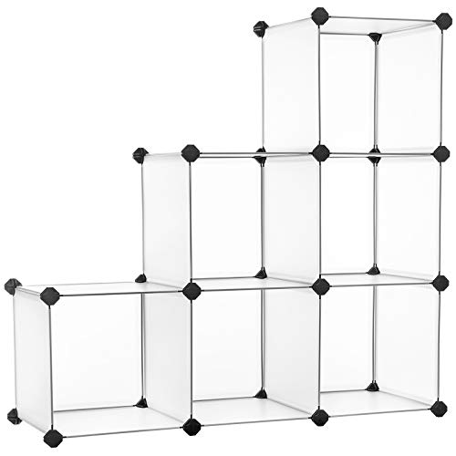SONGMICS Armario Modular, Plástico PP, Estantería Modular, Organizador para Ropa, Zapatos, 93 x 93 x 31 cm, LPC111S SONGMICS Armario Modular, Plástico PP, Estantería Modular, Organizador para Ropa, Zapatos, 93 x 93 x 31 cm, LPC111S