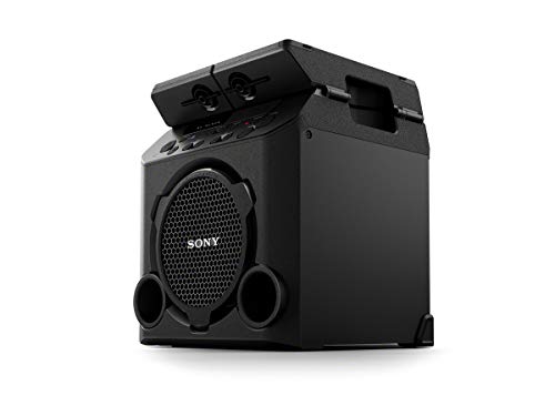 Sony GTK-PG10 - Altavoz inalámbrico portátil, Altavoz para Fiesta de Alta Potencia(Bluetooth, batería Recargable integrada, sintonizador FM, Modo Fiesta al Aire Libre) Negro