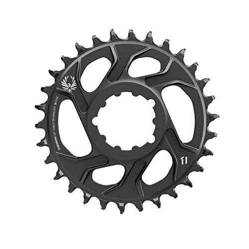 SRAM X de Sync Eagle CF 34T, Direct Mount, kaltge schm. Aluminio 12 aumentos, 6 mm Compensar, 11.6218.030.290 Cadena Hojas, Negro, Estándar