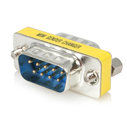 StarTech.com Slimline Gender Changer DB9M to DB9M - Adaptador para Cable (DB9 Male, DB9 Male, Macho/Macho)