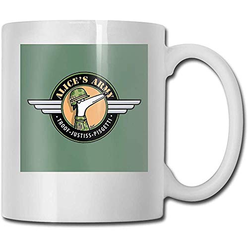 Taza de regalo de café y té Alice 'S Army! (Beneficios para el programa de adopción de galgos Nueva taza de cerámica El mejor regalo para familiares, amigos y maestros 11 oz Taza de regalo de café y té Alice 'S Army! (Beneficios para el programa de adopción de galgos Nueva taza de cerámica El mejor regalo para familiares, amigos y maestros 11 oz