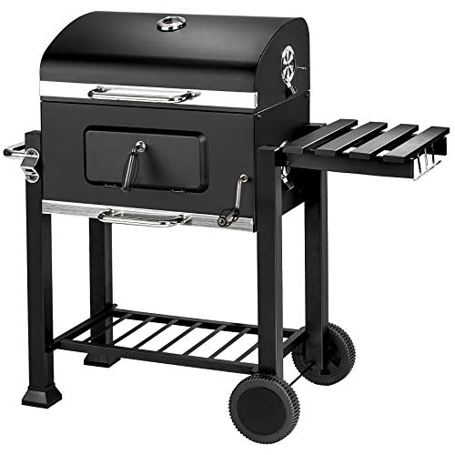 TecTake Barbacoa Barbecue Grill con Carbón Vegetal Parrilla Fumador - Varios Modelos - (Grill con carbón Vegetal 402174)