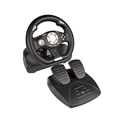 Tracer Sierra Volante + Pedales PC Negro - Volante/Mando (Volante + Pedales, PC, Analógico/Digital, D-Pad, Alámbrico, USB 2.0) Tracer Sierra Volante + Pedales PC Negro - Volante/Mando (Volante + Pedales, PC, Analógico/Digital, D-Pad, Alámbrico, USB 2.0)