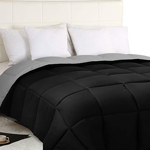 Utopia Bedding Edredón Nórdico - Edredón 300 gr/m²- (230 x 260cm) - Edredón Reversible Cama 180 (Bicolor) - Gris y Negro Utopia Bedding Edredón Nórdico - Edredón 300 gr/m²- (230 x 260cm) - Edredón Reversible Cama 180 (Bicolor) - Gris y Negro