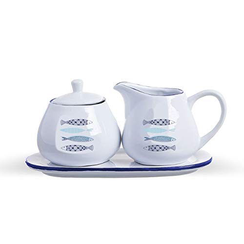 Vidal Regalos Juego Lechera y Azucarero Ceramica Mediterraneo 9 cm Vidal Regalos Juego Lechera y Azucarero Ceramica Mediterraneo 9 cm