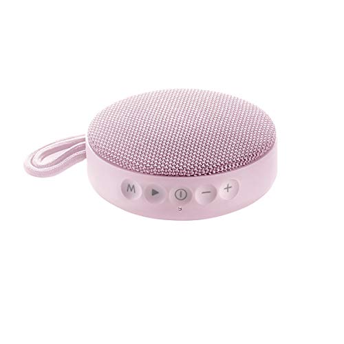 Vieta Pro Round Up - Altavoz inalámbrico (Bluetooth, radio FM, reproductor USB, entrada micro SD, auxiliar, micrófono integrado) rosa