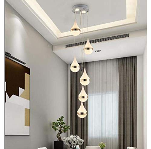 WarmHome Creativa Moderna Sala De Estar Minimalista Escaleras Araña De Cristal De Larga Baja Villa Arena Ático En La Planta Escalera De Caracol Araña De 30x100cm Agradable WarmHome Creativa Moderna Sala De Estar Minimalista Escaleras Araña De Cristal De Larga Baja Villa Arena Ático En La Planta Escalera De Caracol Araña De 30x100cm Agradable