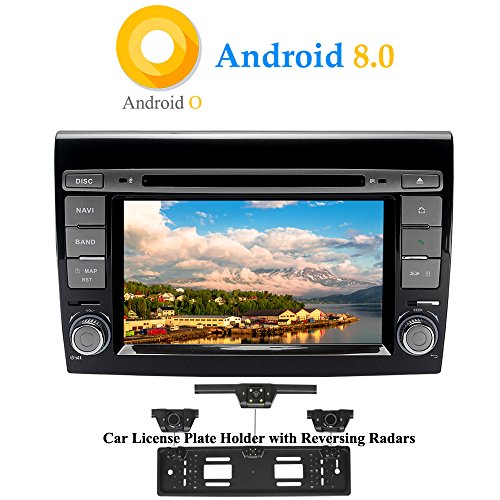 XISEDO Android 8.0 Autoradio In-Dash 7 Pulgadas 1 DIN Radio de Coche 8-Core RAM 4G ROM 32G Car Radio Estéreo Navegación de Automóvil para Fiat Bravo(2007-2012)