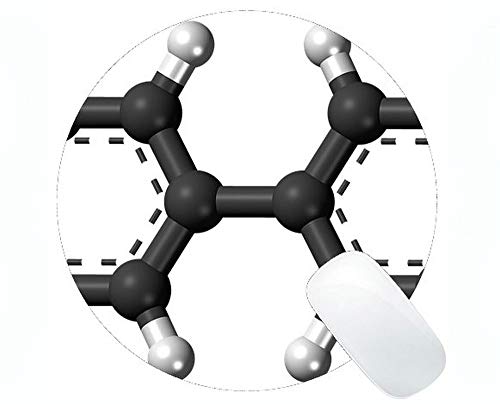 Yanteng Cojines de ratón Redondos del Regalo del Profesor de la química de la biología Modificado para requisitos particulares, cojín de ratón Redondo de Goma del bifenol