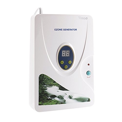 Yosoo 600mg / h Carnes, Frutas y Vegetales hidropónicos de ozono generador generador de ozono desintoxicación de ozono Digitales de Agua Dulce (Temporizador Digital - hasta 30 Minutos)(3189)