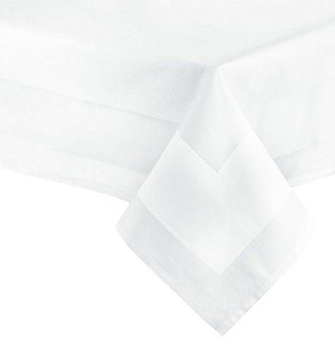 ZOLLNER Mantel Blanco Rectangular de algodón 140x240 cm, Otras Medidas, con Orla ZOLLNER Mantel Blanco Rectangular de algodón 140x240 cm, Otras Medidas, con Orla