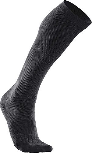 2XU - Compression Perf Run Sock, Color Negro, Talla XS