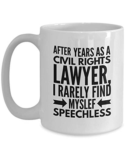 Abogado Mug Después de años como abogado de derechos civiles Abogado de la corte Juez del jurado Consejero del tribunal Caso de juicio legal Demandante Ocupación