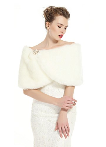 BEAUTELICATE Chal Estola de Pelo Mujer Boleros para Invierno Fiesta Novia Bodas BEAUTELICATE Chal Estola de Pelo Mujer Boleros para Invierno Fiesta Novia Bodas