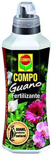 Compo Guano para Plantas de Interior, balcón y terraza, Fertilizante líquido, 500 ml, 23x7x6.3 cm