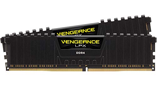 Corsair Vengeance LPX Módulo de Memoria de Alto Rendimiento, 16GB ,2 x 8GB DDR4 3000MHz XMP 2.0 C16,  Negro