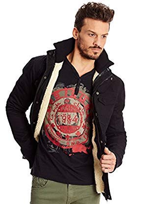Desigual Abrigo Javi Negro XL Desigual Abrigo Javi Negro XL