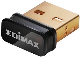 Edimax EW-7811UN - Adaptador de Red USB (Interfaz de Host USB, b/g/n, 150 MB/s), Negro