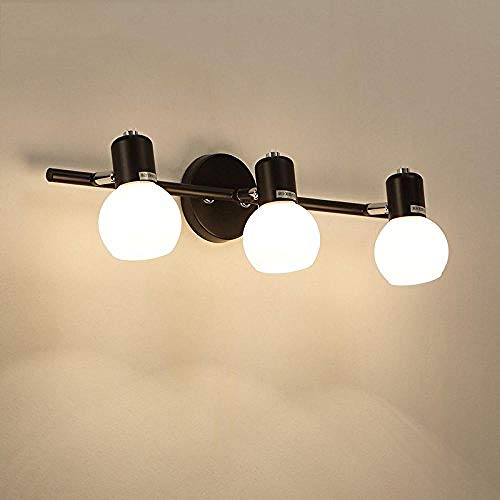 Lámpara de pared Simple LED cabeza de cama de hierro dormitorio interior pasillo baño baño tocador tocador espejo lámpara lámpara de pared 3 @ 3H