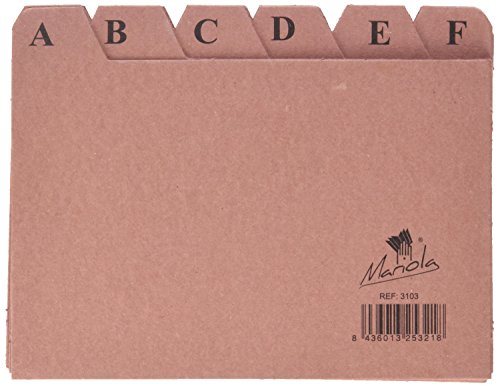 Mariola 3103 - Índice alfabético 24 posiciones cartón 150x100 mm