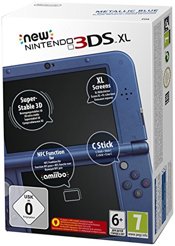 Nintendo New 3DS XL - videoconsolas portátiles (640 x 480 Pixeles, New Nintendo 3DS XL, Azul, Metálico, LCD, Analogue / Digital, 800 x 240 Pixeles) Nintendo New 3DS XL - videoconsolas portátiles (640 x 480 Pixeles, New Nintendo 3DS XL, Azul, Metálico, LCD, Analogue / Digital, 800 x 240 Pixeles)