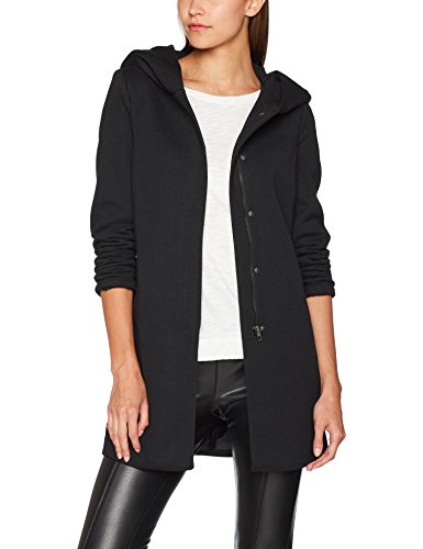 Only Onlsedona Light Coat Otw Noos Abrigo, Negro (Black Black), 38 (Talla del Fabricante: Medium) para Mujer