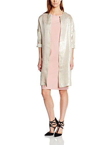 Pedro del Hierro ABRIGO LAME DORADO - Abrigo para mujer, color beige (yellows), talla S Pedro del Hierro ABRIGO LAME DORADO - Abrigo para mujer, color beige (yellows), talla S