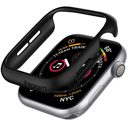 Spigen Thin Fit Compatible con Apple Watch Funda para 44 mm Serie 5 / Serie 4 - Negro Spigen Thin Fit Compatible con Apple Watch Funda para 44 mm Serie 5 / Serie 4 - Negro