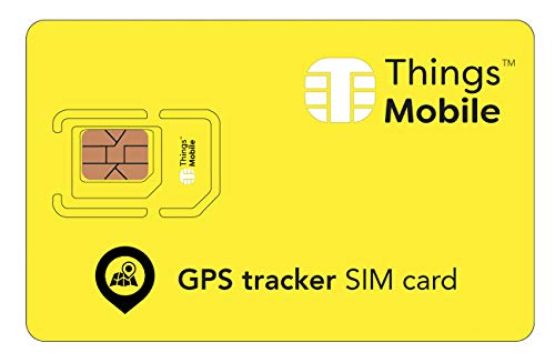 Tarjeta SIM para TRACKER / LOCALIZADOR GPS PERSONAL - Things Mobile - cobertura global, red multioperador GSM/2G/3G/4G, sin costes fijos, sin vencimiento. Crédito no incluído