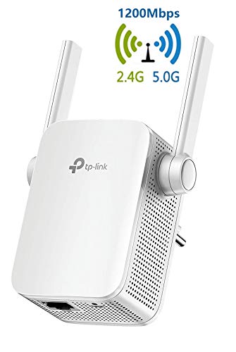 TP-Link AC1200 - Extensor de Red WiFi Inalámbrico, 1200 Mbps con Puerto Ethernet y Doble Banda 5G & 2.4g Hz, Blanco (RE305)