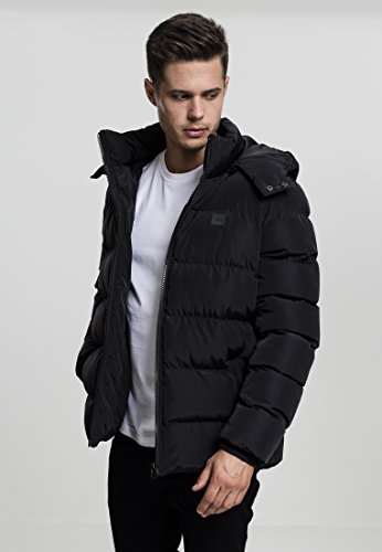 Urban Classics Chaqueta con Capucha de Hombre Chaquetón de Invierno con Cremallera y Puños Elásticos, Abrigo en Color, Talla M, Negro (Black 7) Urban Classics Chaqueta con Capucha de Hombre Chaquetón de Invierno con Cremallera y Puños Elásticos, Abrigo en Color, Talla M, Negro (Black 7)