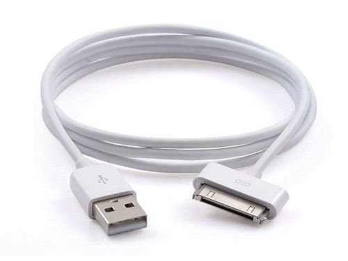 USB de Carga Cable de sincronización para iPhone 4, 4S, 3 G, 3, iPad 3 iPad 2USB Cargador de Plomo Cable USB Cargador Cable de sincronización para iPad 3 iPad 2 iPad 1 Cable Blanco 1 Meter Largo