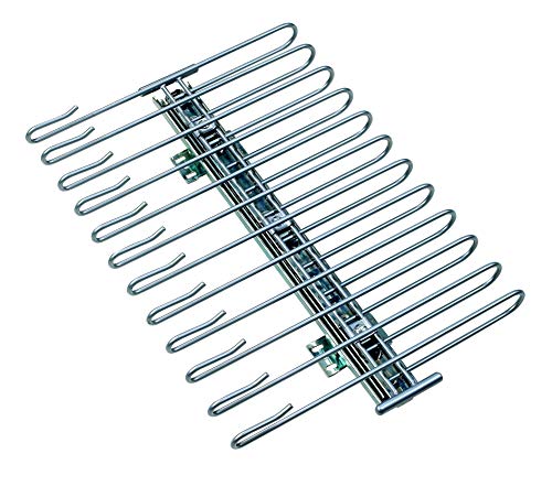 WENKO 5971100 Percha para pantalones con corredera para armario - para 12 pantalones, riel de corredera desmontable, Metal cromado, 33 x 10 x 47 cm, Plata brillante WENKO 5971100 Percha para pantalones con corredera para armario - para 12 pantalones, riel de corredera desmontable, Metal cromado, 33 x 10 x 47 cm, Plata brillante