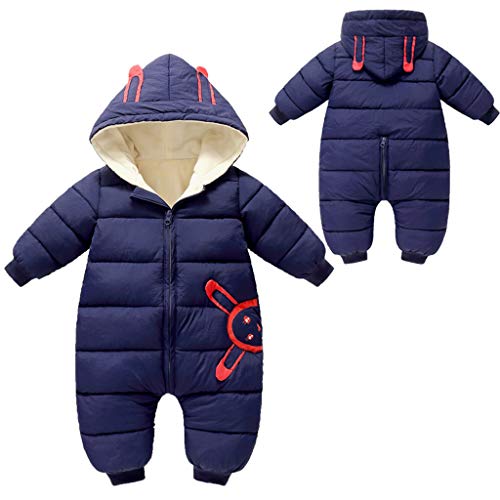 YWLINK 0-24 Meses Bebé Ropa Abrigada Mono De AlgodóN con Capucha Mameluco Grueso Chaqueta De Plumas Calidez Al Aire Libre A Prueba De Viento Abrigo Suave Ropa para Bebé(Azul,0-3 meses/73) YWLINK 0-24 Meses Bebé Ropa Abrigada Mono De AlgodóN con Capucha Mameluco Grueso Chaqueta De Plumas Calidez Al Aire Libre A Prueba De Viento Abrigo Suave Ropa para Bebé(Azul,0-3 meses/73)