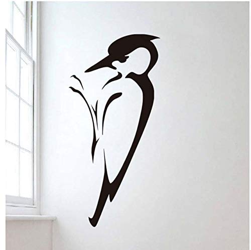 28 X 59 Cm Etiqueta De La Pared De Pájaro Carpintero Para Sala De Estar Animal Pvc Hollow Out Adhesive Decals Mural Accesorios De Decoración Del Hogar