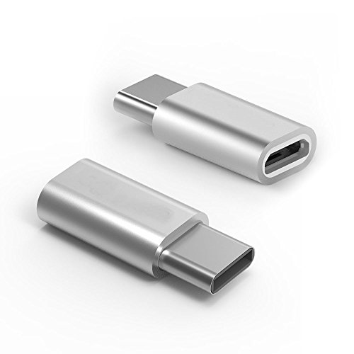 Adaptador Micro USB Hembra a USB 3.1 Tipo C Macho Conector Conversor Gris, Electrónica Rey®