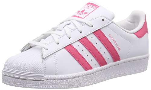 Adidas Superstar J, Zapatillas de Gimnasia Unisex para Niños, Blanco FTWR White Clear Pink), 36 2/3 EU