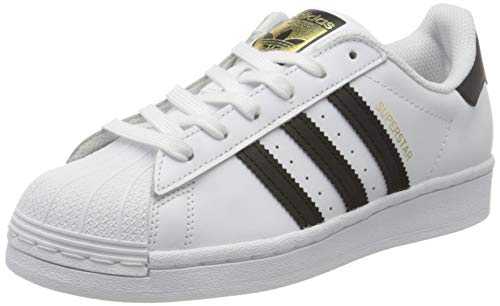 adidas Superstar J, Zapatillas Unisex Niños, FTWR White/Core Black/FTWR White, 38 EU