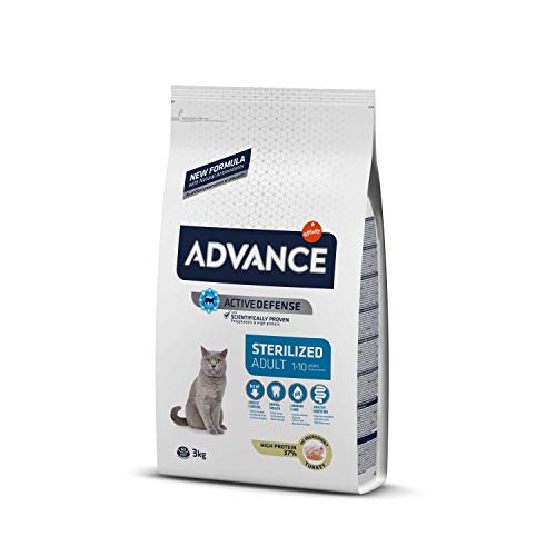 Advance Adult Sterilized - Pienso para Gatos Adultos esterilizados con Pavo y Cebada - 3 kg Advance Adult Sterilized - Pienso para Gatos Adultos esterilizados con Pavo y Cebada - 3 kg