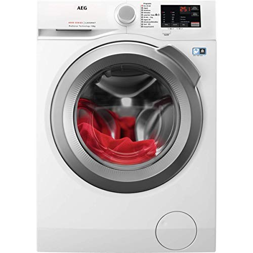 AEG L6FBI824U Lavadora de Libre Instalación, Carga Frontal, 8 Kg / 1200 rpm, Serie 6000, Programa Rápido, Panel de control Blanco, Puerta XL Plata, Blanco, A+++ AEG L6FBI824U Lavadora de Libre Instalación, Carga Frontal, 8 Kg / 1200 rpm, Serie 6000, Programa Rápido, Panel de control Blanco, Puerta XL Plata, Blanco, A+++
