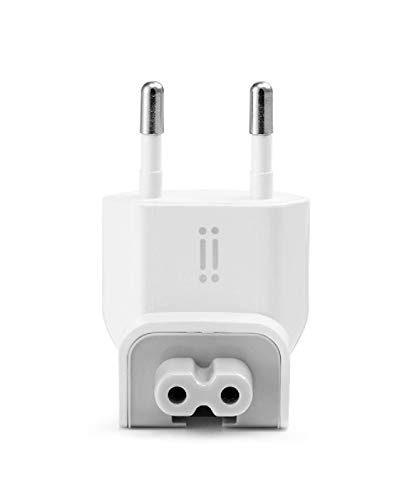 Aiino - Conector europeo compatible con dispositivos Apple con protección contra cortocircuitos, carga rápida, compacto, color blanco Aiino - Conector europeo compatible con dispositivos Apple con protección contra cortocircuitos, carga rápida, compacto, color blanco
