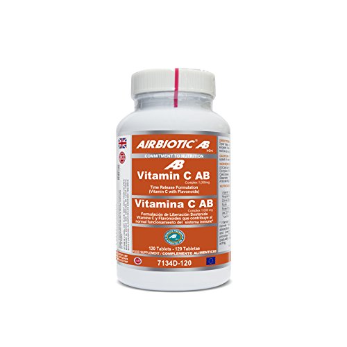 Airbiotic AB 7134D-120 - Complemento Alimenticios de Vitamina C, 1000 mg - 120 tabletas
