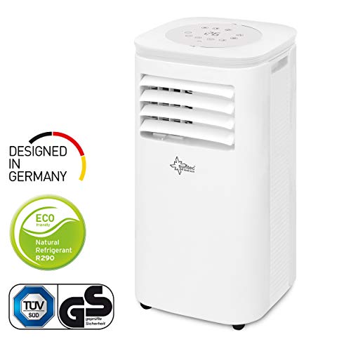 Aire acondicionado local móvil CoolFixx 2.6 Eco R290 | Silencioso con tubo para la evacuación del aire condensado | Refrigerante ecologico R290 | Hasta 80 m3 (34 m2) | 9.000 BTU/h | Cl energética A